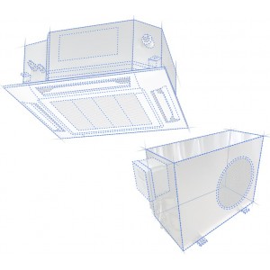 Кассетный кондиционер VENTEX Са-5000
