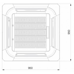 Кассетный кондиционер Excon CR-01-0712