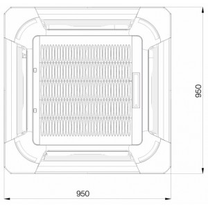 Кассетный кондиционер Excon CR-01-1622
